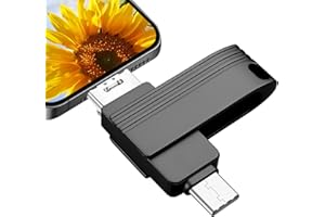 gaborlet USB Stick 512 GB 3 in 1 USB 3.0 Memory Stick High Speed USB Stick 512 GB Metal Flash Drive External Memory Expansion for Mobile Phone Computer Android Tablet PC