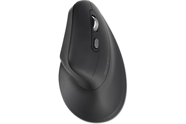 KENSINGTON Pro Fit Ergo MY630 EQ - Souris Sans Fil Rechargeable, Souris Bluetooth avec récepteur USB-A 2,4 GHz, 4 Mois d'Autonomie par Charge, 55% de Plastique Recyclé Post-Consommation (K72482WW)