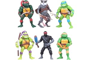ZKTSRY anime Ninja Action Turtles Figures Toy Set, Action Turtles Toppers Toy set 6 Pieces Set 4.7inch