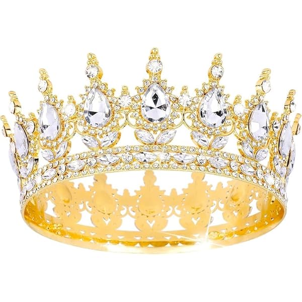 Kroon Zilver met strass 13cm taart topper - Sugar Garden