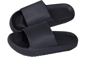 shownicer Chaussures de Piscine et Plage Femme Hommes Pantoufles de Douche Été Unisex Claquettes Soft Plage Sandales Intérieur Extérieur Bain Maison Confortable Slippers