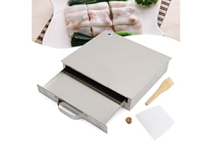 SANBOUSI Cuiseur vapeur de nouilles de riz en acier inoxydable Rice Roll Steamer Cuiseur vapeur Poudre intestinale Rouleau de nouilles Machine à vapeur Restaurant chinois Amateurs de rouleaux de riz