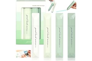 CoyCriter 4 Pcs Double Sided Correction Pens, 2026 New Double Sided Tapes Roller, Crafting Pens, Doubles Sideds Glue Pen for Scrapbooking, Home School Office Cards, Photo, Journaling Supplies（Green）