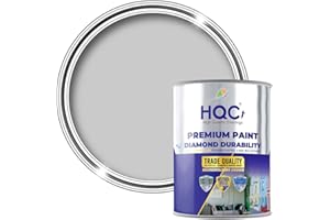 HQC Weather Shield Dove Grey Smooth Masonry Paint | 1L in 30+ Colours | Storm Proof, Scrub Resistance | Weatherproof Technology Designed with Acrylic Resin for Ultimate Protection