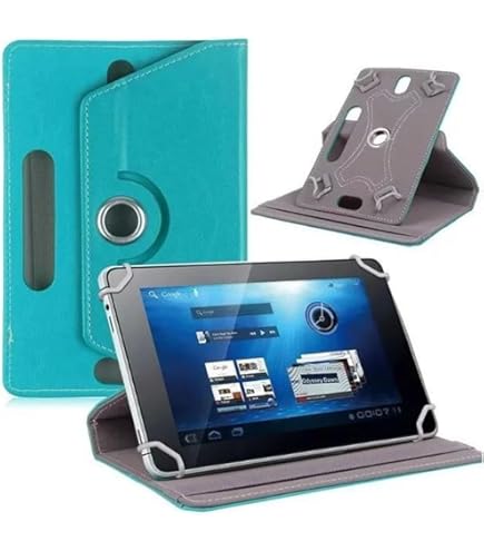 Kepuch Custer Case For Blackview Tab 70, 8, 7 WiFi 10.1", Ultra-Thin PU-Leather Hard Shell Cover - Black