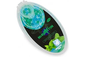 MrBlastin 100 Mentolblandning Crush Bollar Pack Dispenser Etui med Smaksatta Pop Aroma Crush Balls Kapslar för Filtertips Insättning Klickbara Kulor