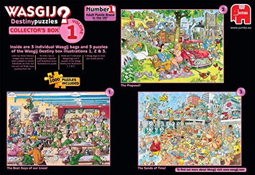 3 in 1 1000 Piece Wasgij Destiny Collectors Box Volume 1 Cartoon Jigsaw Puzzles