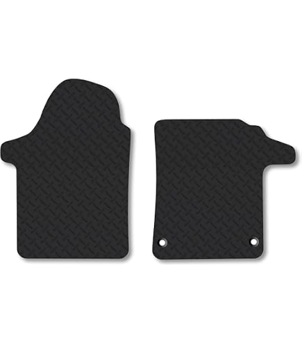 Tailored Black Rubber Front Floor Mats For Mercedes Vito & V Class 2015+ (W447) 3 thumbnail image