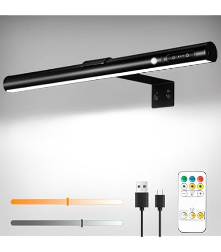 VIGMOJ Draadloze fotolamp met afstandsbediening, 19,7 inch, led-oplaadbare dartverlichting, schilderlamp met 3 verlichtingsmodi voor schilderkunst