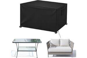 Bemece Garden Furniture Covers, Upgraded 420D Oxford Outdoor Patio Rectangular Cover, 123 * 61 * 72cm