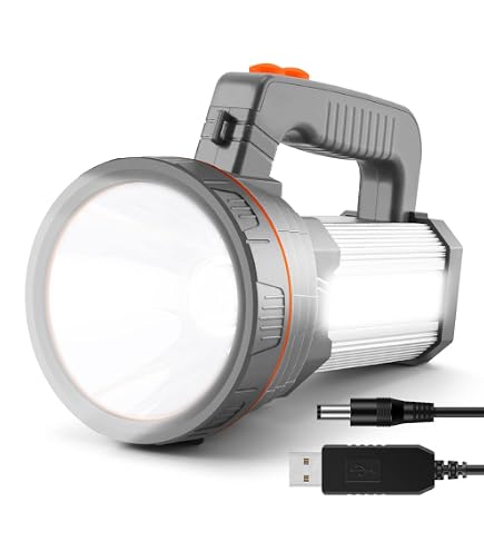 Lampe Torche MAYTHANK 6000 Lumens Rechargeable | Portée 800m - USB Power Bank - Étanche IPX6