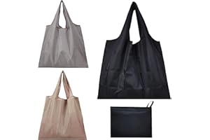 FIENOW KAYEF 3 sztuki składana torba, torba na zakupy, wielokrotnego użytku torba na zakupy, zmywalna, trwała i lekka