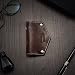 Produktbild ICARER Vegetable Tanned Leather Key Pocket - Coffee