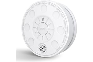 ZYTA Smoke Alarm for home,Fire Smoke Detector with 5-year Replaceable Battery,TEST/MUTE Button,LED Indicator,Battery Powered,1901(1 Pack)
