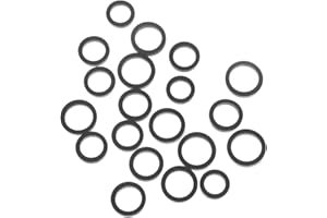 LILY BROWN Lot de 20 courroies de roue de ralenti mixtes en caoutchouc pour cassette, enregistreur, lecteur stéréo, trou de 9 à 13 mm, poulie de renvoi en caoutchouc de 3,5 mm d'épaisseur pour cassette