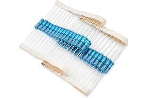 Innfeeltech 50 Pcs 2W 1% Tolerance 3.3 Ohm Metal Film Resistor Resistance for DIY Project and Experiments