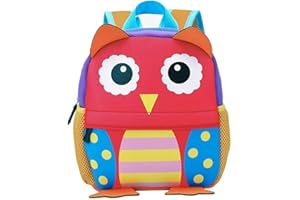 BAIGIO Mochila Guarderia Niño Mochila Infantil Kindergarten,Pequeñas Mochilas Escolares de Dibujos Animados Animales para Niñas Primaria Linda Bolso Bebe Guarderia Preescolar para 3-5 Años