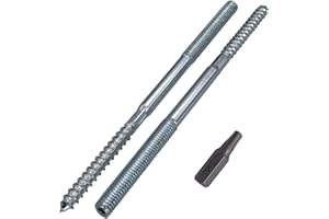 SKIR'CO (4 pezzi) Bulloni M8 x 150 mm, viti con tassello filettato a doppia estremità, bulloni a doppia testa