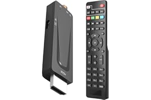 ANFEL DVB-T2 Mini Decoder, Digitale Terrestre, 1080P H265 HEVC, HD Collegamento HDMI E USB Funzione PLAY, Invisibile Nano, Tv Stick Ricevitore, Telecomando 2in1 Infrarossi, Guida Supporto Italiano