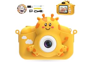 Macchina Fotografica Bambini,TIATUA Mini Ricaricabile Fotocamera,Macchina Digitale Bambini con Scheda 32 GB & 2.0 Pollici Schermo,Regalo Giocattolo di Natale &Compleanno per Ragazze 3-10 Anni