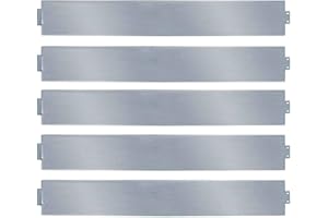 Einfeben Rasenkante 5m 100x14cm Metall Beetumrandung verzinkt Mähkante Beeteinfassung - Länge 5m Höhe 14cm Palisade