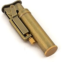Vintage Kerosin Feuerzeug – Winddicht, Nachfüllbar Aus Metall In Bronze/Optik, Perfekt Für Camping