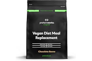 THE PROTEIN WORKS Protein Works - Vegan Diet Meal Replacement | 250 Calorie Meal | Plant Based | 14 Meals | Chocolate Bueno | 1kg