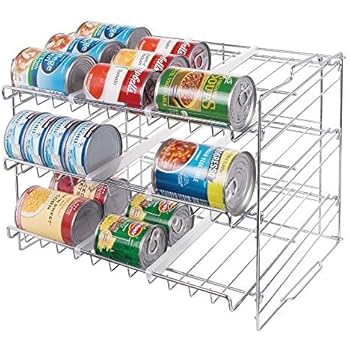 mDesign Lebensmittel Aufbewahrungsbox für Dosen – stapelbarer Küchen