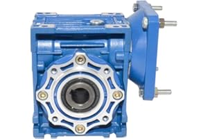 AZSSMUK Schneckengetriebe mit Übersetzungsverhältnis 1/5 / 7,5/10/15/20/25/30/40/50/60/80/100 für Elektrische Mini-Türkranzüge (Ratio 30, NMRV 040)