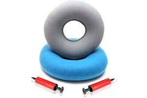 Kitchen-dream Coussin Gonflable d'anneau de Coussin de Beignet de 2pcs, Coussins d'anneau ou Beignet, Beignet de Coussin de siège, avec Le Coussin de siège médical de Beignet de qualité de 2 Pompes