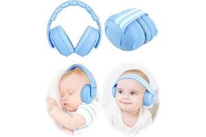 CUMUNEBULA Baby Ear Defender for Babies and Toddlers up to 36 Months - CE & UKCA Certified - Noise Reduction Earmuffs - Comfortable Baby Headphones Against Hearing Damage & Improves Sleep