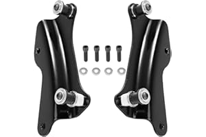 Eumti Kit de quincaillerie d'accueil à 4 points à dégagement rapide pour porte-bagages Sissy Bar Kit de montage de rechange 52300354 pour Harley Touring Street Glide Electra Glide Road King Road Glide