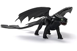 DREAMWORKS DRAGONS Dreamworks How to Train your Dragon, 22cm lange Basis-Drachenfigur Ohnezahn, Spielzeug für Kinder ab 4 Jahren