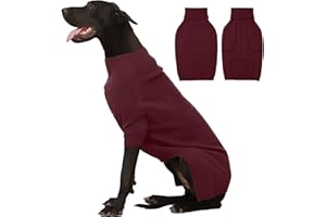 IECOii Extra-Large Dog Jumper 4XL,Christmas Dog Sweaters for Extra Large Dogs Girl Boy,Turtleneck Dog Knitted Jumper for Pet,Easy On Doggie Knitwear Sweatshirt Dog Sweater for Doberman,Great Dane