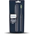 Philips Battery Toothbrush by Sonicare|2 mins Smartimer & Quadpacer |Sleek & Lightweight|Travel Case|Battery Toothbrush|Soft Bristles|Brush for 90 days on a single AAA batt|Midnight Blue|HY1100/04