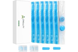 Sac à vide de filament 3D Creality Sacs à vide Sacs de rangement, 12 sacs scellés transparents, Sacs de rangement à vide réutilisables de 35 x 35 cm