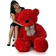 AVSHUB Teddy Bear 3 Feet for Girl Lovable Huggable Teddy Bear | Plushie Toys for Kids | Plush Soft Toys for Baby Boys and Girls Kids - Teddy | Birthday & Valentine Gift (Red)