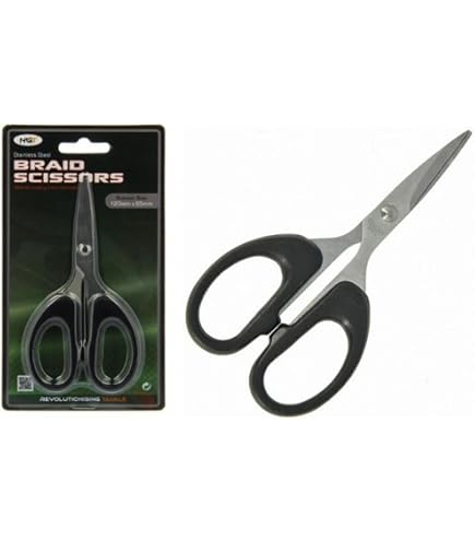 Booms Fishing S05 Fishing Scissors For Braided Line, 4" Fishing Serrat