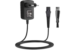 WUKUR Caricatore per Braun Rasoio 12V 400mA Adattatore CA per Series 1 3 5 7 9 Elettrico Rasoio MGK7220 MGK3242 MGK5280 3040s 340S 390cc 760cc 790cc 740s 720s-4 170s-1 5190cc 9090cc 9095cc