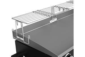 MIXRBBQ Griddle Warming Rack for Blackstone 17~36 Inch Griddle, Blackstone 1554 2149 Weber 28" Griddle, Adjustable Rack for Most Tabletop Flattop Griddle Accessories