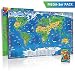 Produktbild MEGA-3er PACK - XXXL/1,95 Meter - Weltgrößte Panorama Kinder Weltkarte (Limitierte Sonder-Edition 2017) - Landkarten Papier, gerollt, matt antireflexierend laminiert (beschreib- und abwaschbar) + Gratis Taschen-Atlas + Gratis XXL/1,35 Meter Freizeitführer Deutschland für die ganze Familie