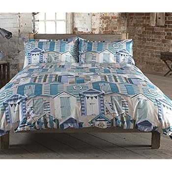 Nautical Seaside Beach Huts Duvet Cover Set – Double Size, 100% Polyester, 10.5 Tog, Includes Pillowcases (EAN: 5027491789776) - View #13
