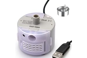 Pompa do fontanny dla kotów, pompa do fontanny dla zwierząt domowych KOOGMOON dozownik wody ze stali nierdzewnej dla kota (S4)