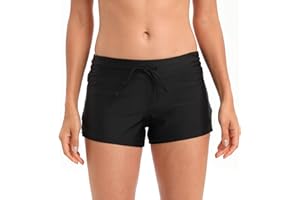 Tmaza Donna con Drawstring Regolabile Asciugatura Rapida Pantaloncini da Bagno Size S - 3XL