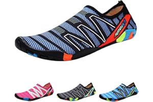 QIMAOO Barefoot Skin Water Shoes Socks, Men Women Quick Dry Water Sport Shoes, Unisex Aqua Shoes for Swim Surf Yoga Beach Running Boating Snorkeling Diving
