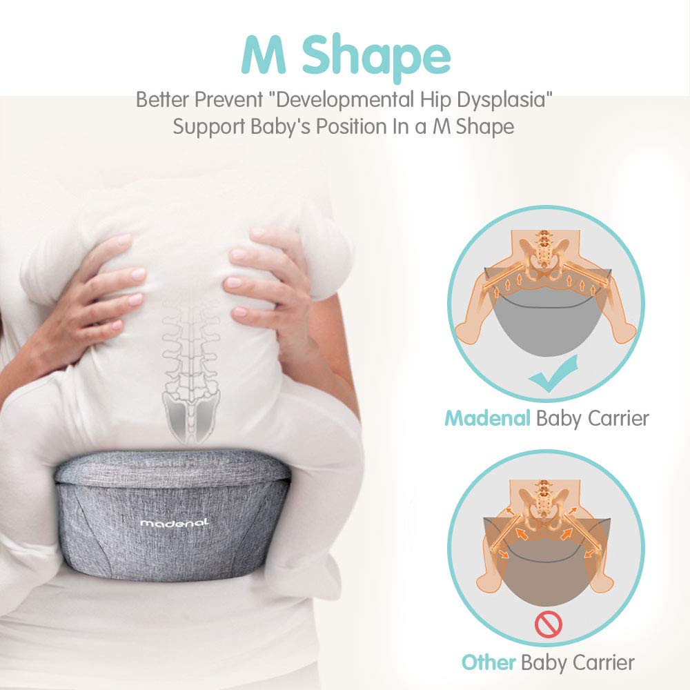 m shape baby carrier