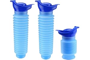 Etomvoop Lot de 2 urinoirs d'urgence 750 ml portables rétractables pour homme et femme