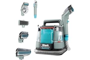 Shark StainStriker Limpiador de manchas con 5 accesorios, minicepillo para pelo de mascotas, boquilla estrecha, tubo de limpieza, 2 soluciones de limpieza incluidas, 450W, ligero, Gris, PX200EUCP
