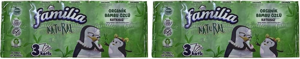 Familia Natural Cep Mendil 10 * 10 2li paket