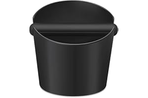 Yolococa, secchiello battifondo "Knock Box" per gettare i fondi di caffè, colore nero